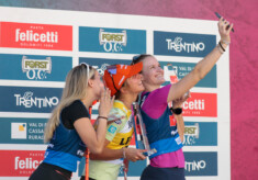 Siegerselfie: Minja Korhonen (FIN), Nathalie Armbruster (GER), Ema Volavsek (SLO), (l-r)