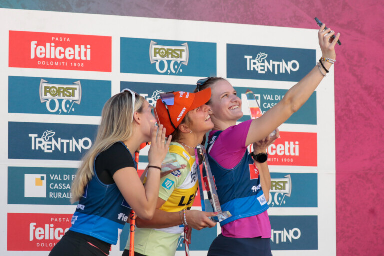 Siegerselfie: Minja Korhonen (FIN), Nathalie Armbruster (GER), Ema Volavsek (SLO), (l-r)