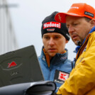 Terence Weber (GER), Coach Kai Bracht (GER), (l-r)