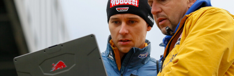 Terence Weber (GER), Coach Kai Bracht (GER), (l-r)