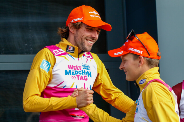 Johannes Rydzek (GER), Julian Schmid (GER), (l-r)