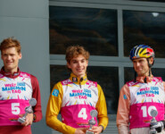 Die weiteren Platzierten bei den Männern: Wendelin Thannheimer (GER), Richard Stenzel (GER), Vinzenz Geiger (GER), (l-r)