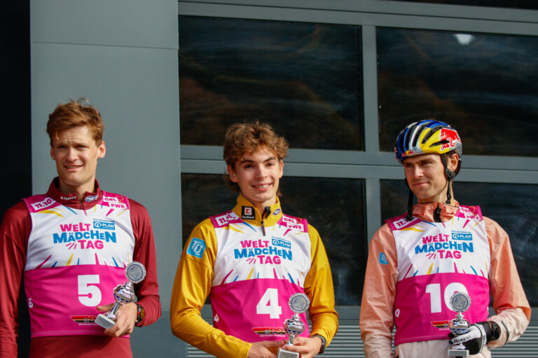 Die weiteren Platzierten bei den Männern: Wendelin Thannheimer (GER), Richard Stenzel (GER), Vinzenz Geiger (GER), (l-r)