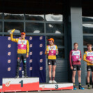 Podium bei den Männern: David Mach (GER), Julian Schmid (GER), Johannes Rydzek (GER), Wendelin Thannheimer (GER), Richard Stenzel (GER), Vinzenz Geiger (GER), (l-r)