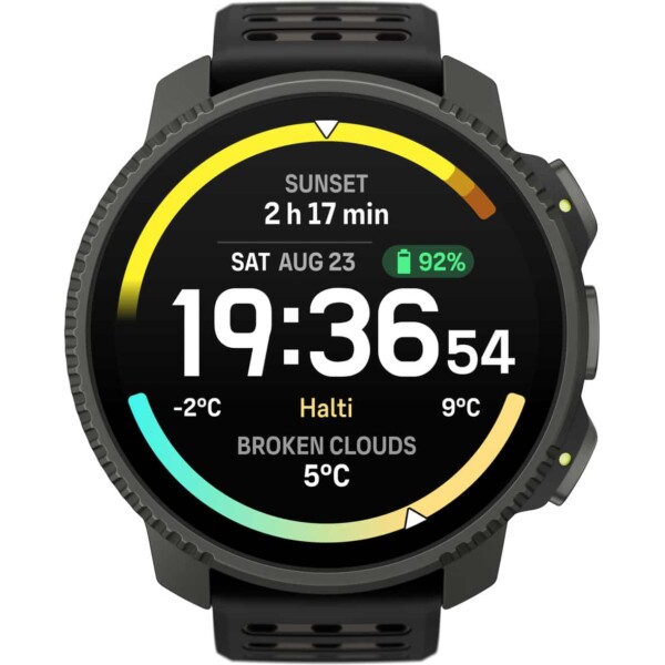 Suunto Vertical 2 Titanium Black Sportuhr Unisex (Schwarz one size) Sportuhren