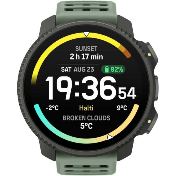 Suunto Vertical 2 Titanium Sage Green Sportuhr Unisex (Hellgrün one size) Sportuhren