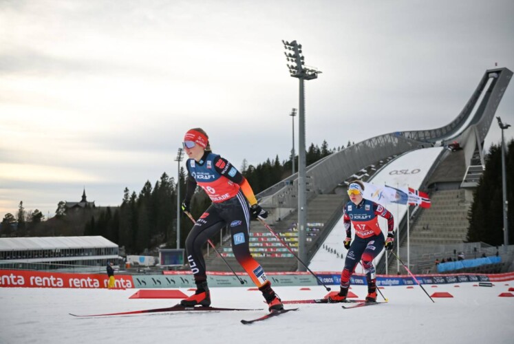 Trine Goepfert (GER) und Claudia Purker (AUT) (l-r) beim Saisonfinale im vergangenen Jahr. Auch in diesem Jahr wird das Finale in Oslo stattfinden.