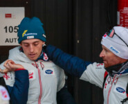 Stefan Rettenegger (AUT), Coach Jochen Strobl (ITA), (l-r)
