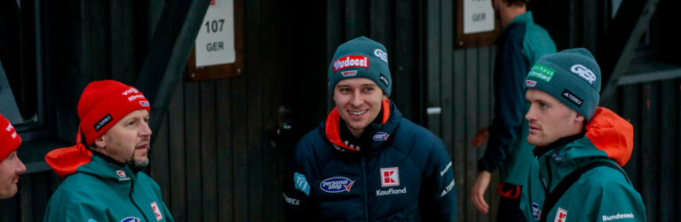 Coach Kai Bracht (GER), Terence Weber (GER), Wendelin Thannheimer (GER), (l-r)