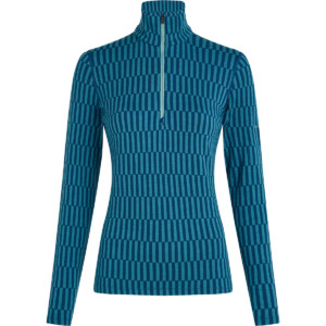 Icebreaker Damen Merino 260 Tech Vertex HZ Snow Grid Longsleeve