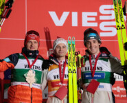 Julian Schmid (GER), Johannes Lamparter (AUT), Thomas Rettenegger (AUT), (l-r)