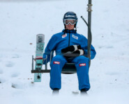 So begeistert sieht ein Kombinierer aus, der mit dem Lift nach unten fahren muss: Paul Walcher (AUT)