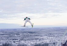 Terence Weber (GER) auf dem Weg zu seinem Weltcupsieg in Ruka 2022