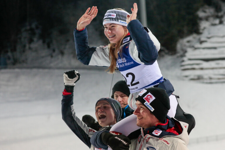 Johannes Lamparter (AUT), Katharina Gruber (AUT), Martin Fritz (AUT) (l-r)