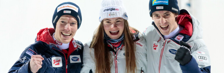 Franz-Josef Rehrl (AUT), Katharina Gruber (AUT), Thomas Rettenegger (AUT), (l-r)