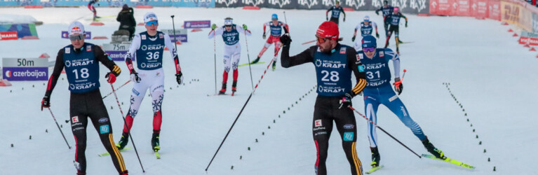 Vinzenz Geiger (GER), Jens Luraas Oftebro (NOR), Johannes Rydzek (GER), Eero Hirvonen (FIN), (l-r)