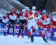Jens Luraas Oftebro (NOR), Stefan Rettenegger (AUT), (l-r)