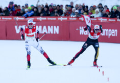 Jens Luraas Oftebro (NOR), Vinzenz Geiger (GER), (l-r)