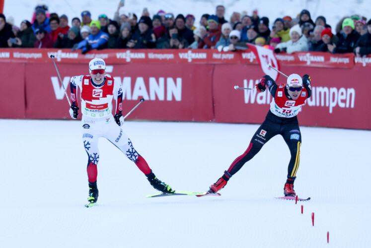 Jens Luraas Oftebro (NOR), Vinzenz Geiger (GER), (l-r)