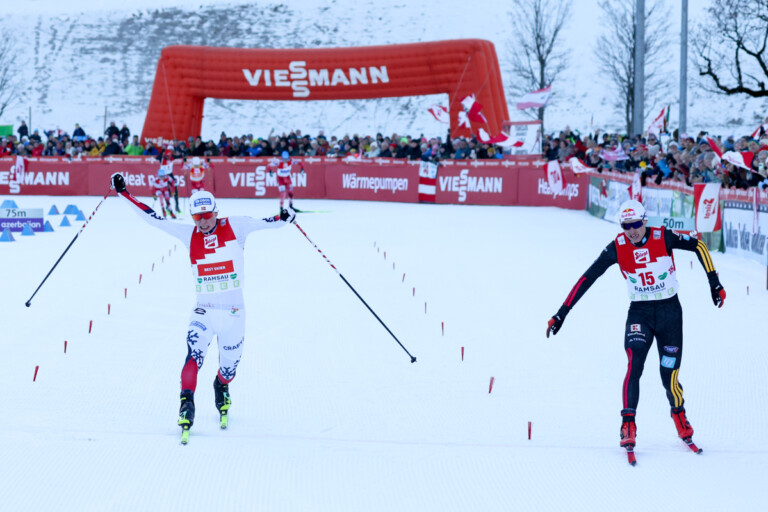 Jens Luraas Oftebro (NOR), Vinzenz Geiger (GER), (l-r)