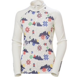Helly Hansen Damen Langarm Shirt LIFA MERINO LOGO off white cortina