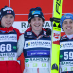 Das Podium der Herren: Jens Luraas Oftebro (NOR), Thomas Rettenegger (AUT), Stefan Rettenegger (AUT), (l-r)