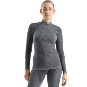 UYN Damen Stehkragen Shirt ELEVATYON BIOMORPH grey melange