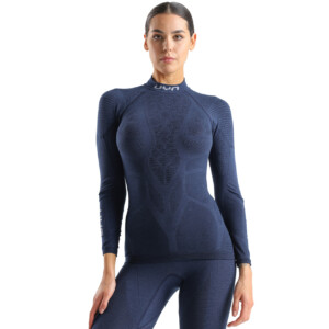 UYN Damen Stehkragen Shirt ELEVATYON BIOMORPH indaco blue