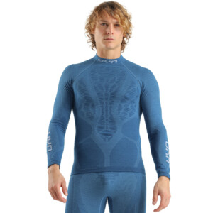 UYN Herren Stehkragen Shirt ELEVATYON BIOMORPH blue atoll