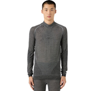 UYN Herren Stehkragen Shirt FUSYON BIOTECH dark grey melange