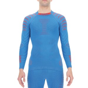 UYN Herren Stehkragen Shirt RESILYON blue/red