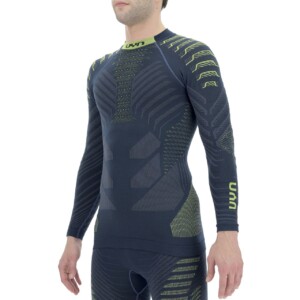 UYN Herren Stehkragen Shirt RESILYON dark blue/yellow