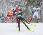 Johannes Lamparter (AUT), Andreas Skoglund (NOR), Johannes Rydzek (GER), Julian Schmid (GER), Einar Oftebro (NOR), (l-r)