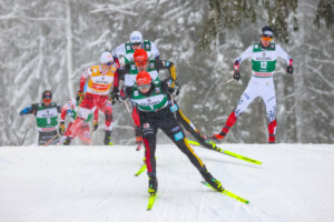 Johannes Lamparter (AUT), Andreas Skoglund (NOR), Johannes Rydzek (GER), Julian Schmid (GER), Einar Oftebro (NOR), (l-r)