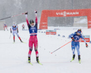 Kampf um Platz zwei: Yuna Kasai (JPN), Minja Korhonen (FIN), (l-r)