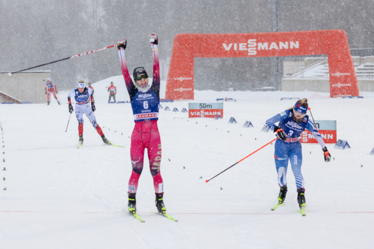 Kampf um Platz zwei: Yuna Kasai (JPN), Minja Korhonen (FIN), (l-r)