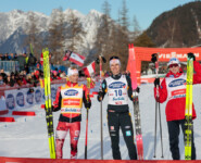 Johannes Lamparter (AUT), Vinzenz Geiger (GER), Jens Luraas Oftebro (NOR), (l-r)