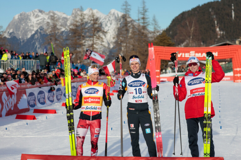 Johannes Lamparter (AUT), Vinzenz Geiger (GER), Jens Luraas Oftebro (NOR), (l-r)
