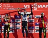 Johannes Lamparter (AUT), Vinzenz Geiger (GER), Jens Luraas Oftebro (NOR), (l-r)