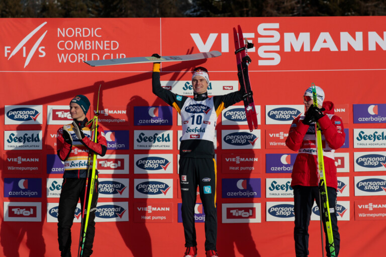 Johannes Lamparter (AUT), Vinzenz Geiger (GER), Jens Luraas Oftebro (NOR), (l-r)