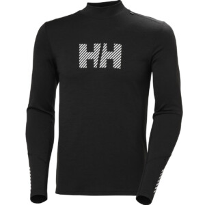 Helly Hansen Herren Langarm Shirt LIFA MERINO LOGO black
