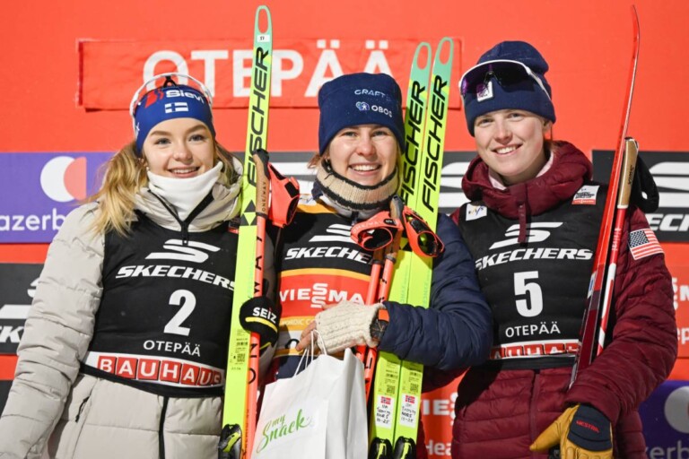Minja Korhonen (FIN), Ida Marie Hagen (NOR), Alexa Brabec (USA), (l-r)
