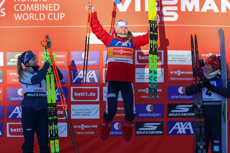 Minja Korhonen (FIN), Ida Marie Hagen (NOR), Nathalie Armb­ruster (GER), (l-r)