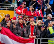 Stefan Kraft (AUT) unterstützt die österreichischen Kombinierer.