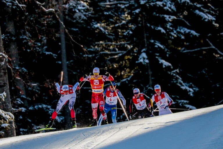 Jens Luraas Oftebro (NOR), Johannes Lamparter (AUT), Ilkka Herola (FIN), Vinzenz Geiger (GER), Einar Luraas Oftebro (NOR), (l-r)