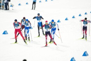 Jens Luraas Oftebro (NOR), Vinzenz Geiger (GER), Ilkka Herola (FIN), Kristjan Ilves (EST), Stefan Rettenegger (AUT), Eero Hirvonen (FIN), Johannes Lamparter (AUT) (l-r)
