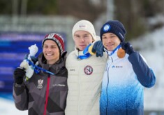 Johannes Lamparter (AUT), Jens Luraas Oftebro (NOR), Eero Hirvonen (FIN), (l-r)