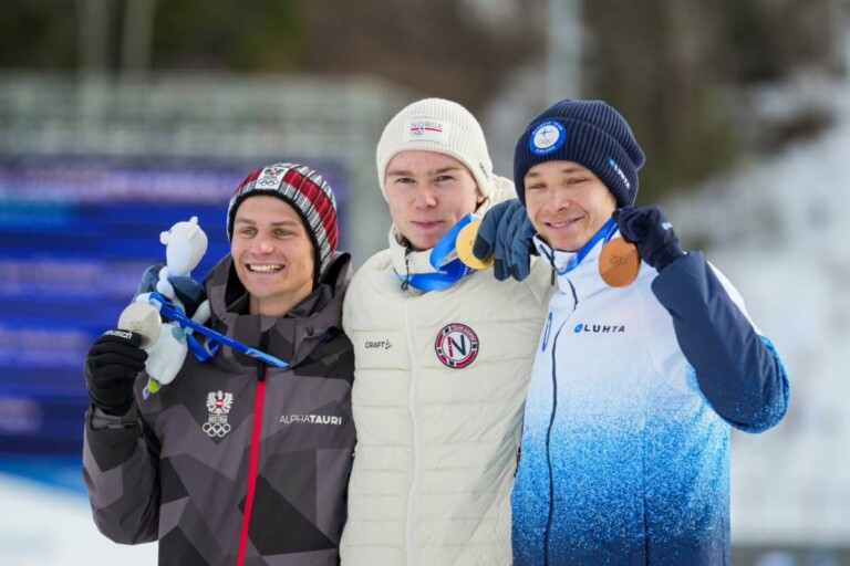 Johannes Lamparter (AUT), Jens Luraas Oftebro (NOR), Eero Hirvonen (FIN), (l-r)