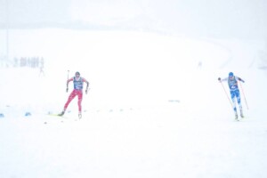 Wenn 0,5 Sekunden über Gold und Silber entscheiden: Jens Luraas Oftebro (NOR), Eero Hirvonen (FIN), (l-r)