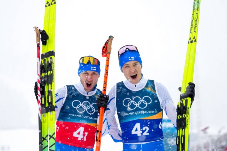 Silber für Eero Hirvonen (FIN) und Ilkka Herola (FIN), (r-l)